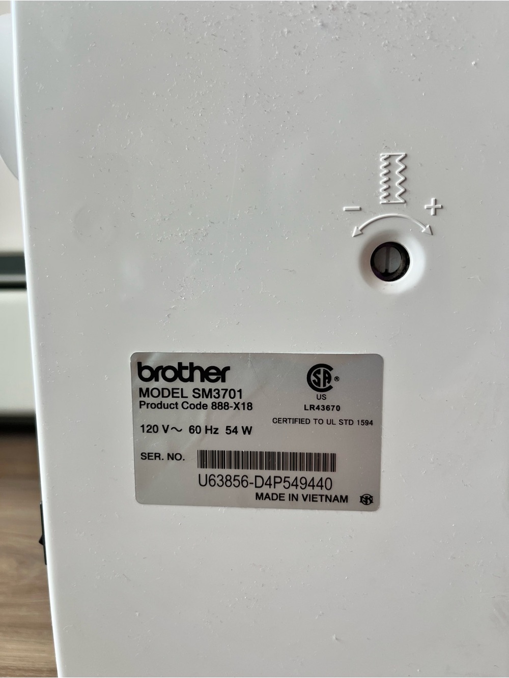 Brother SM3701 Sewing Machine - Picture 6 of 13